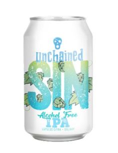 Lata cerveza catalana LA PIRATA UNCHAINED IPA SIN ALCOHOL 33 CL