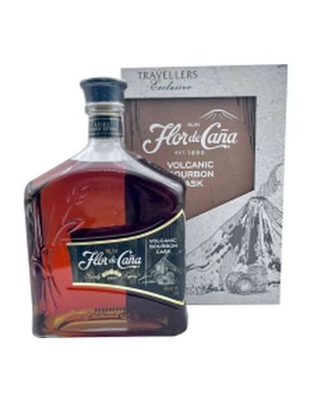 Botella ron Nicaragua FLOR DE CAÑA VOLCANIC BOURBON BARREL 1 L