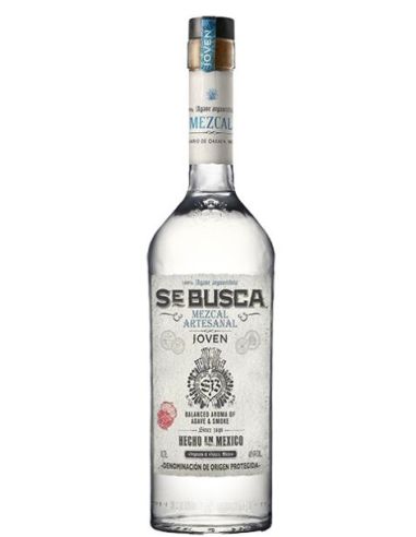 Botella de MEZCAL SE BUSCA JOVEN