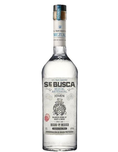 Botella de MEZCAL SE BUSCA JOVEN