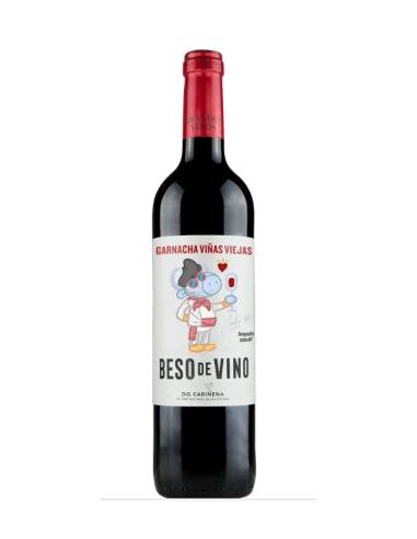 Botella vino Cariñena BESO DE VINO GARNACHA VIÑAS VIEJAS TINTO
