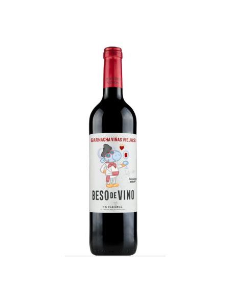 Botella vino Cariñena BESO DE VINO GARNACHA VIÑAS VIEJAS TINTO