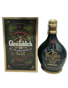 Botella whisky single malt GLENFIDDICH 18 YO CERAMICA NEGRA
