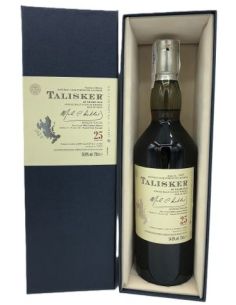 Botella whisky single malt TALISKER 25 YO 2009 CON ESTUCHE