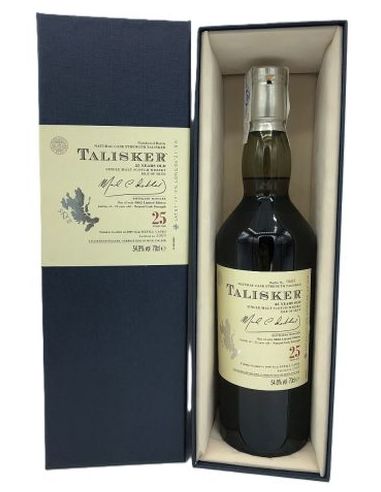 Botella whisky single malt TALISKER 25 YO 2009 CON ESTUCHE