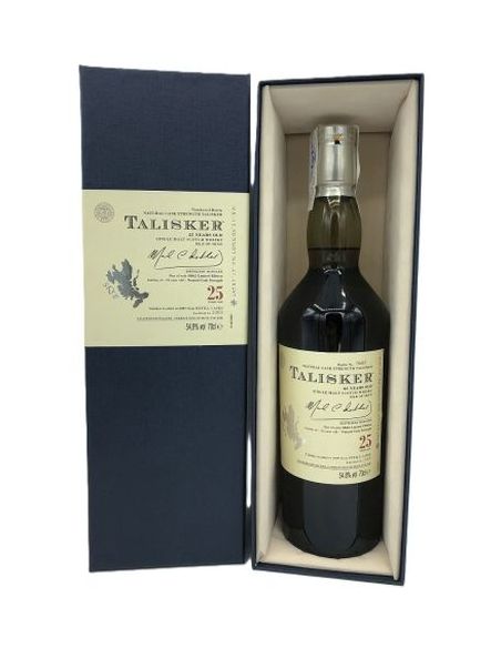 Botella whisky single malt TALISKER 25 YO 2009 CON ESTUCHE