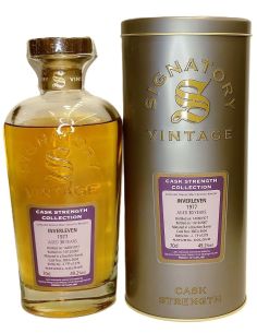 Botella whisky single malt INVERLEVEN 1977 SIG CASK ST COL ESTUCHE METALICO