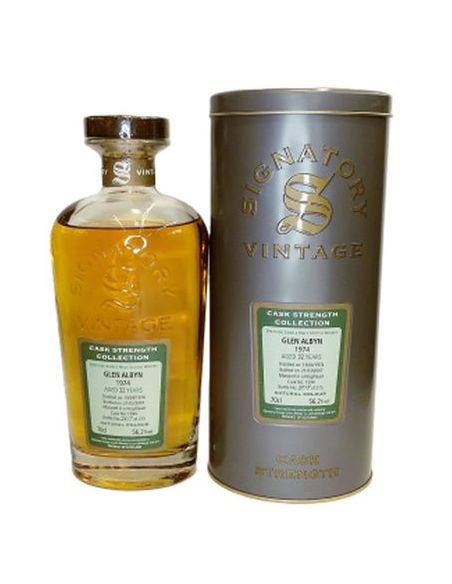 Botella whisky single malt GLEN ALBYN SIG CASK ST COL CST 1974
