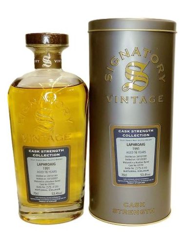 Botella whisky single malt LAPHROAIG SIG CASK ST COL 1991