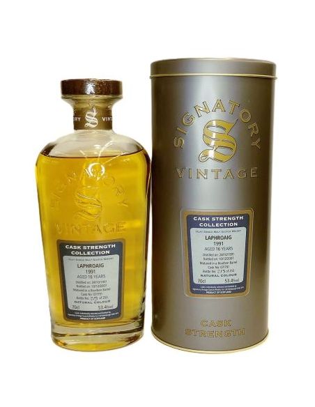 Botella whisky single malt LAPHROAIG SIG CASK ST COL 1991