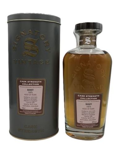 Botella whisky single malt BANFF SIG CASK ST COL CST ESTUCHE METALICO