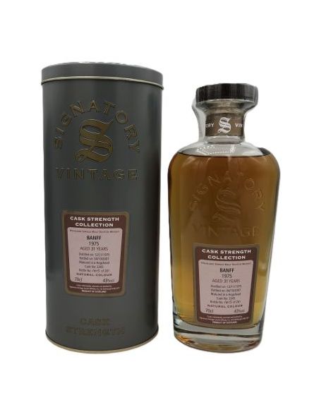 Botella whisky single malt BANFF SIG CASK ST COL CST ESTUCHE METALICO