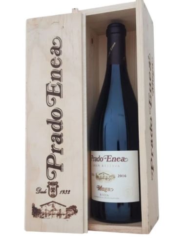 Botella vino Rioja MUGA PRADO ENEA 2016 GRAN RESERVA TINTO + ESTUCHE DE MADERA