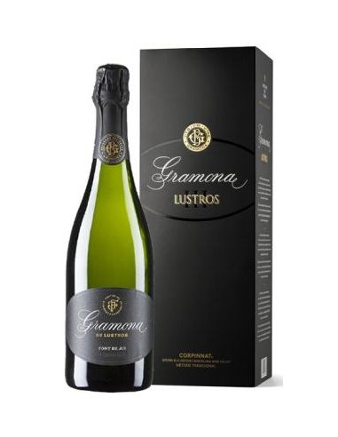 Botella corpinnat GRAMONA III LUSTROS BRUT NATURE CON ESTUCHE