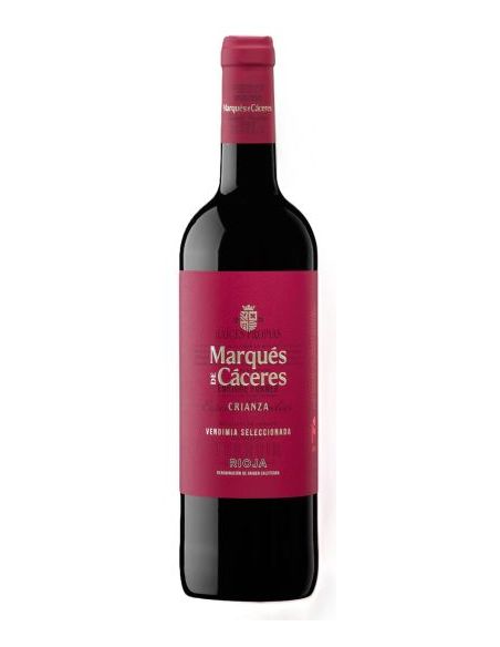 Botella vino Rioja MARQUES DE CACERES CRIANZA TINTO