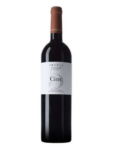 Botella vino Pla de Bages ABADAL CINC TINTO