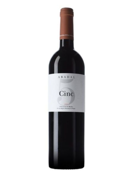 Botella vino Pla de Bages ABADAL CINC TINTO