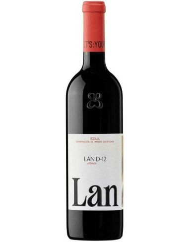 Botella vino Rioja LAN D 12 CRIANZA MAGNUM TINTO