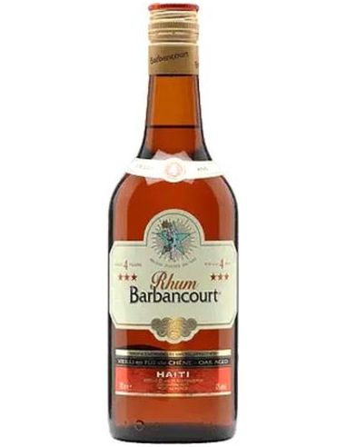 Botella ron BARBANCOURT 3 ESTRELLAS 4 AÑOS