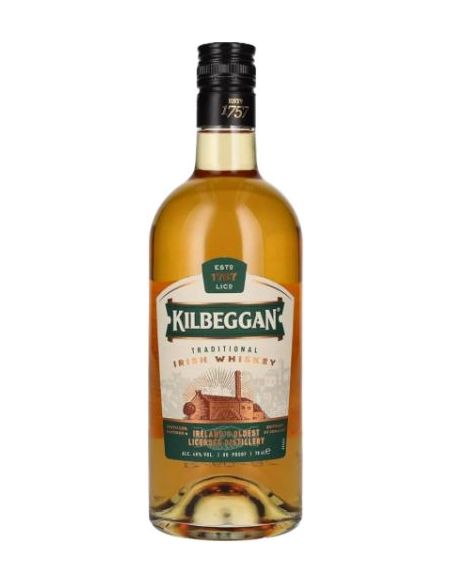 Botella whisky blended KILBEGGAN FINEST BLENDED IRISH WHISKY