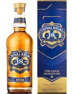 Botella whisky blended CHIVAS REGAL 18 YO CON ESTUCHE