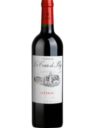 Botella vino Francia CHATEAU LA TOUR DE BY MEDOC TINTO