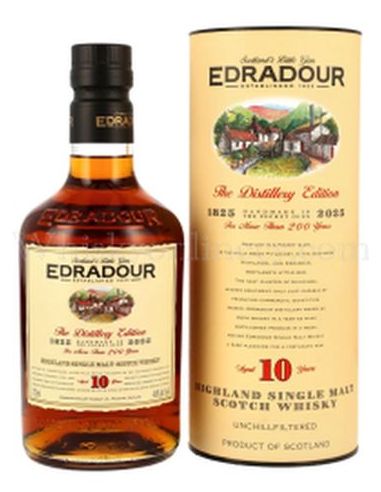 Single malt whisky Edradour 10 yo