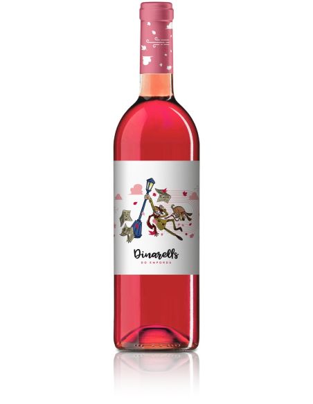 Vi de l'empordà dinarells rosat
