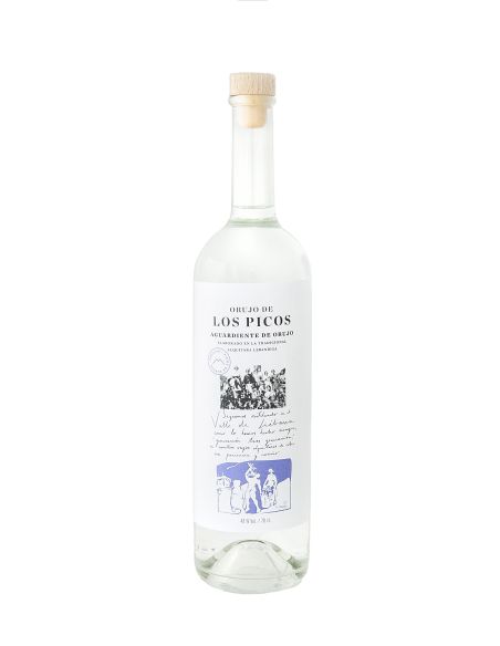 Botella aguardiente de orujo LOS PICOS